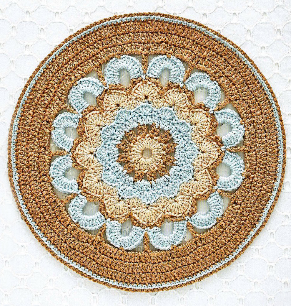 Mandala Terra en Crochet PATRÓN GRATIS