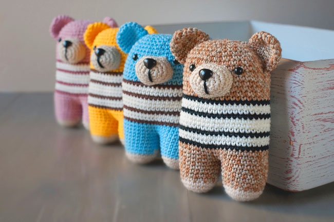 Osito Bípedo Donato Amigurumi para Bebes PATRÓN GRATIS