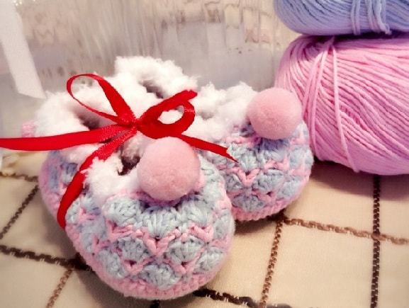 Pantuflas Cook Infantiles en Crochet PATRÓN GRATIS