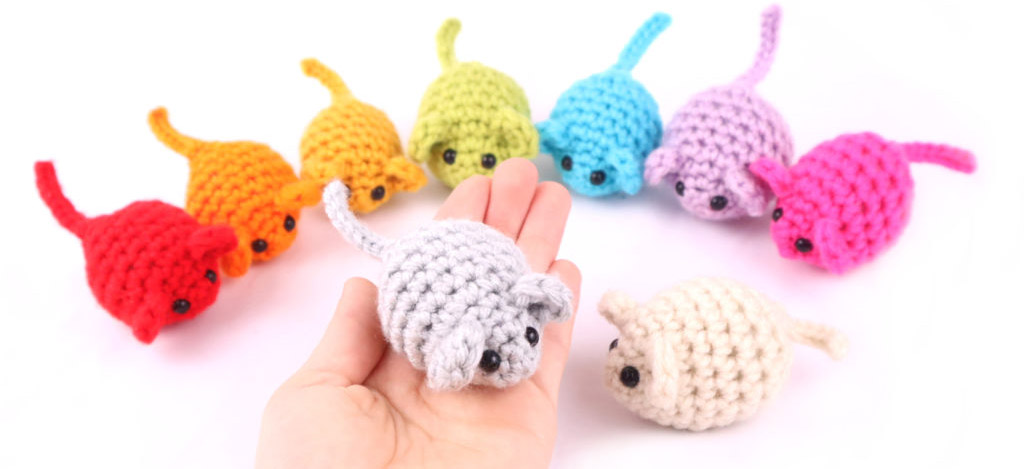 Ratoncitos Multicolores Amigurumi PATRÓN GRATIS