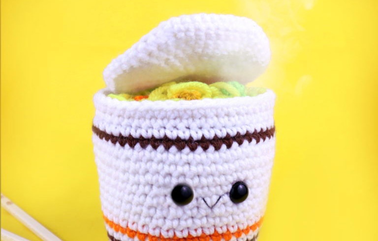 Taza de Ramen Juguete Amigurumi PATRÓN GRATIS