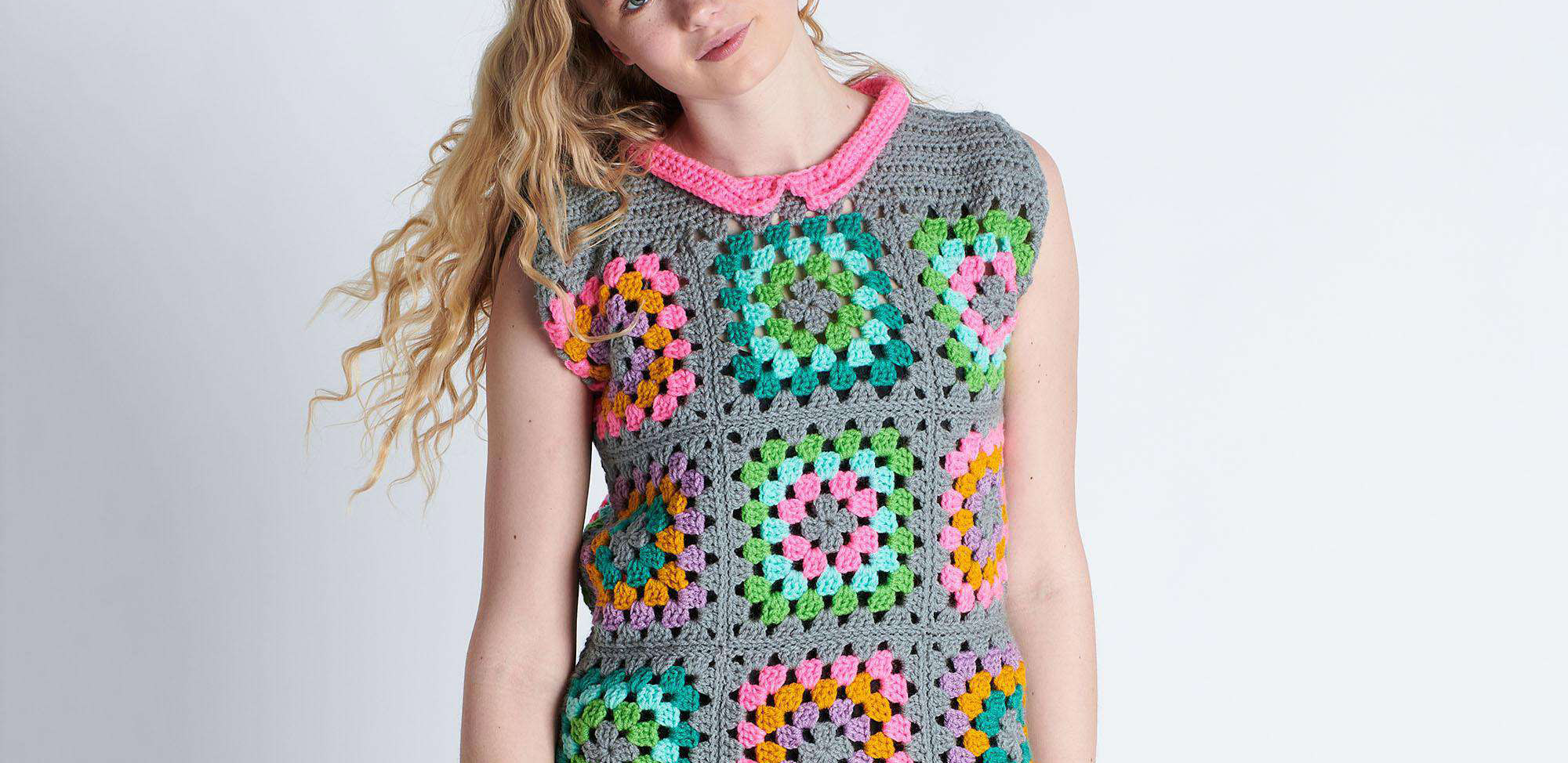 Vestido en Granny Básico Crochet PATRÓN GRATIS