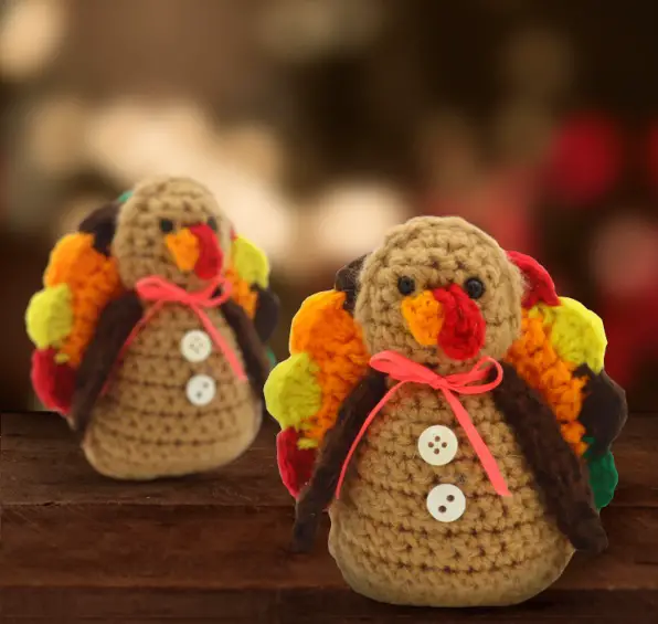 Decorativo Pavo de Campo Amigurumi PATRÓN GRATIS