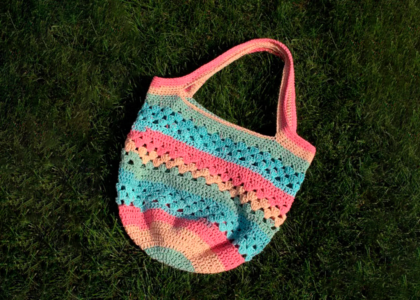 Bolsa Arcoíris en Crochet PATRÓN GRATIS