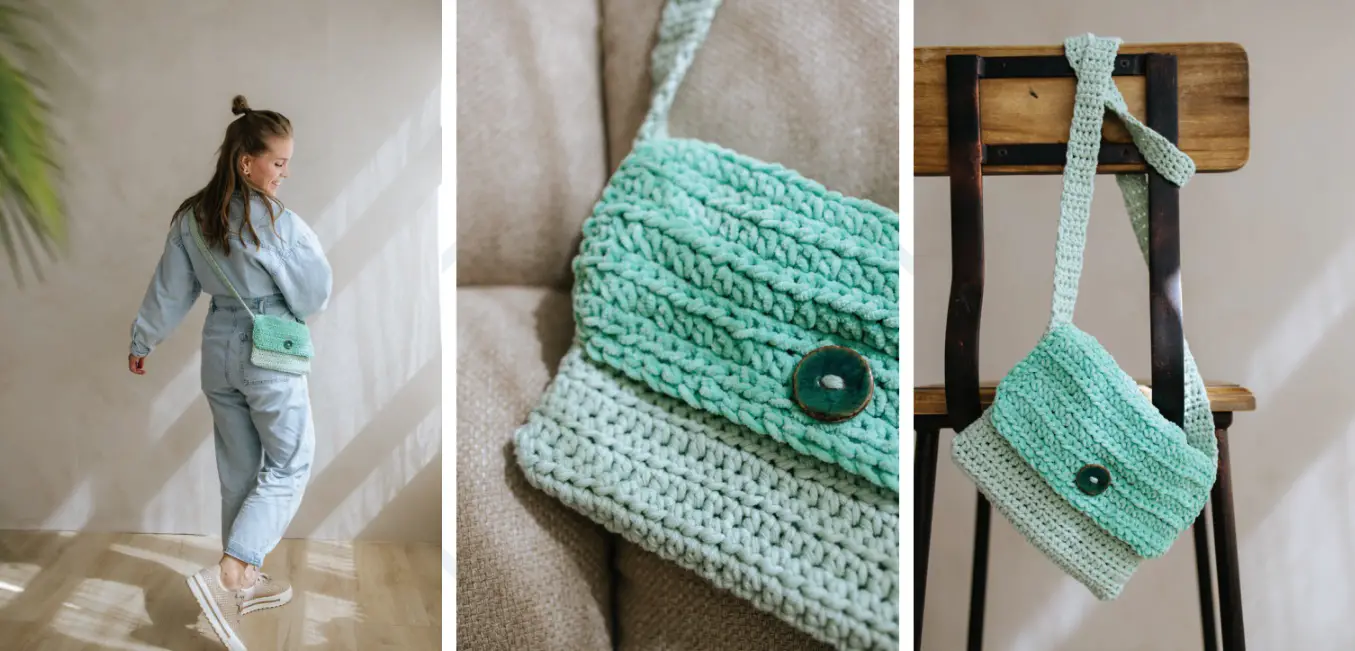 Bolsa Espuma de Mar a Crochet PATRÓN GRATIS