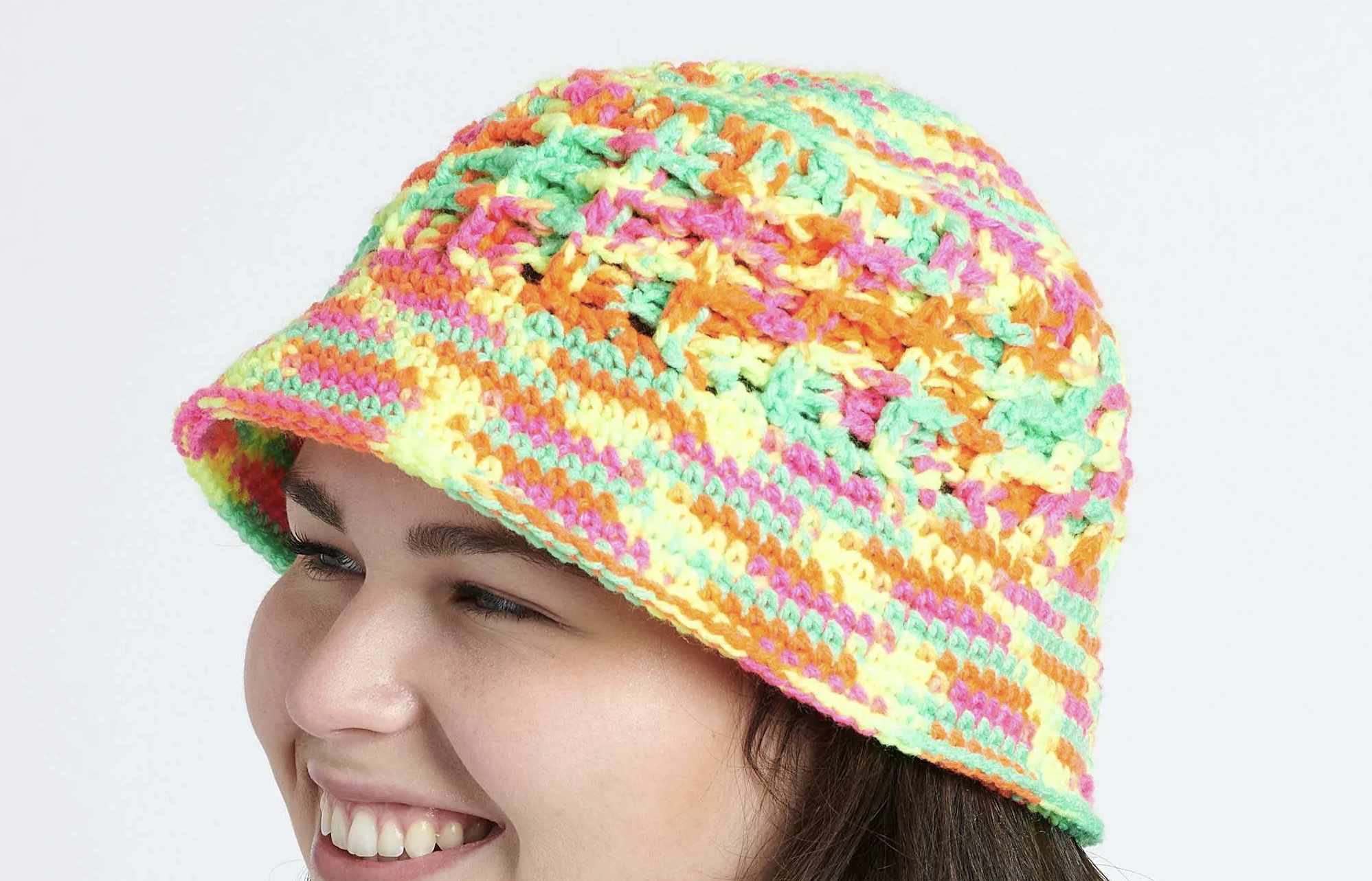 Gorro Bucket Waffle a Crochet PATRÓN GRATIS