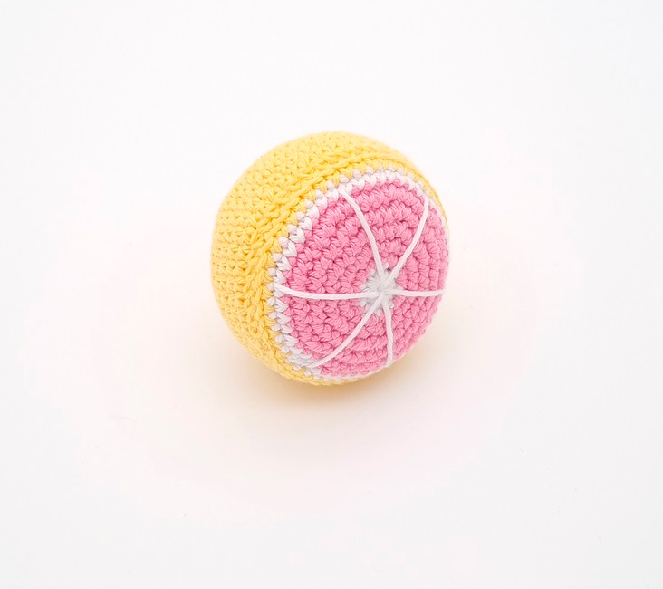Llavero de Pomelo Amigurumi PATRÓN GRATIS