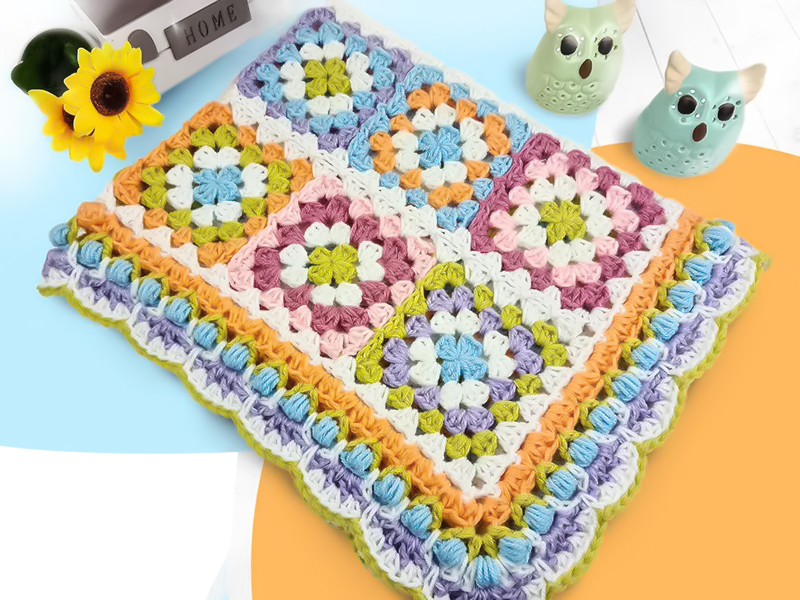 Manta para Bebé Florencia en Crochet PATRÓN GRATIS P