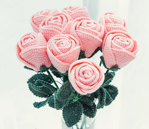 Ramo de Rosas en Crochet PATRÓN GRATIS