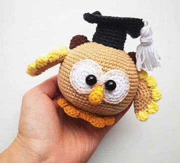 Alumno Búho Blinky Amigurumi PATRÓN PDF