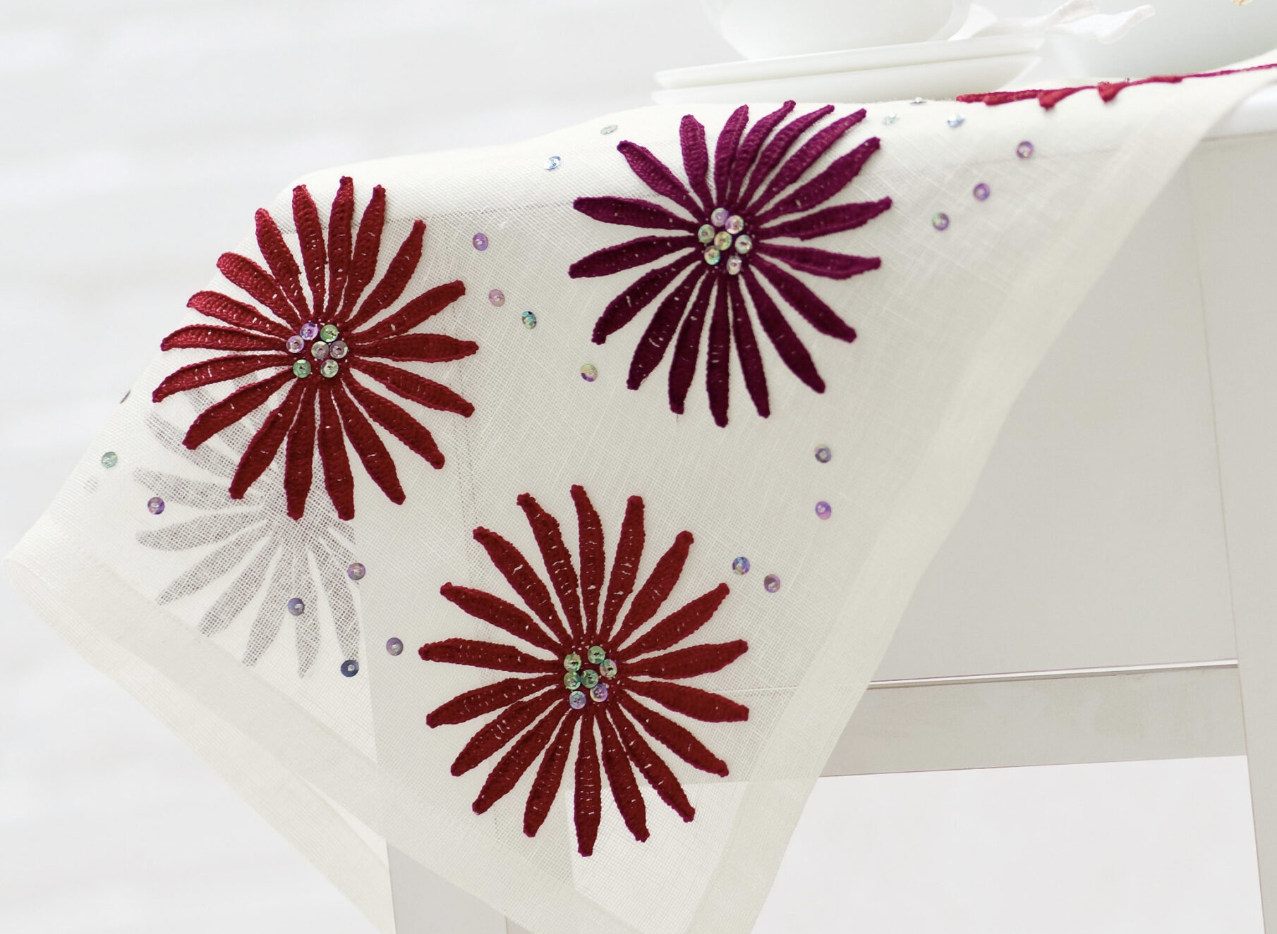 Mantel con Estrellas Florales en Crochet PATRÓN GRATIS