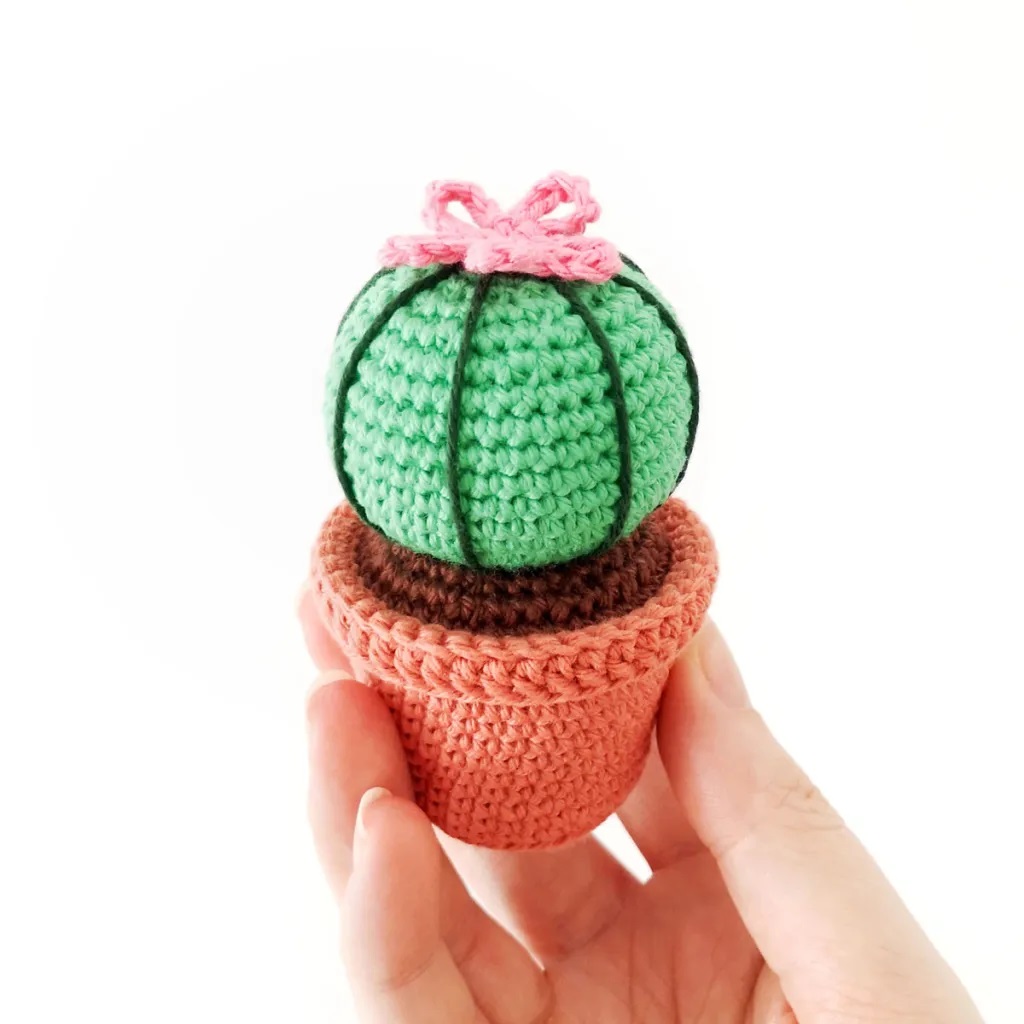 Cactus Redondo Amigurumi PATRÓN PDF