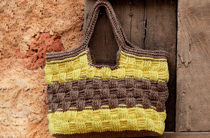 Cesto de Playa en Crochet PATRÓN GRATIS