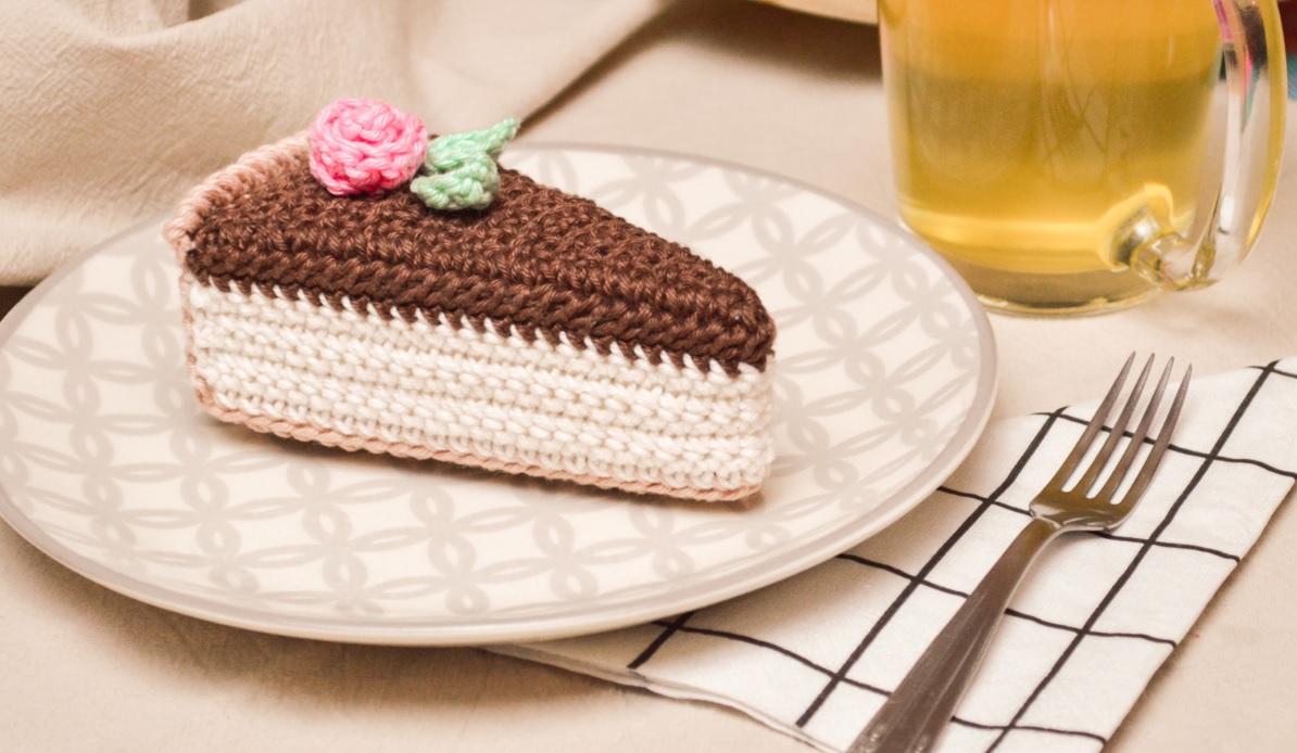 Cheesecake de Vainilla y Chocolate Amigurumi PDF