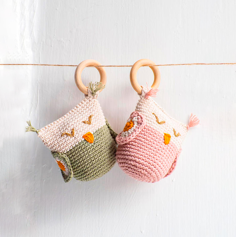 Sonajero Búho Amigurumi PATRÓN GRATIS