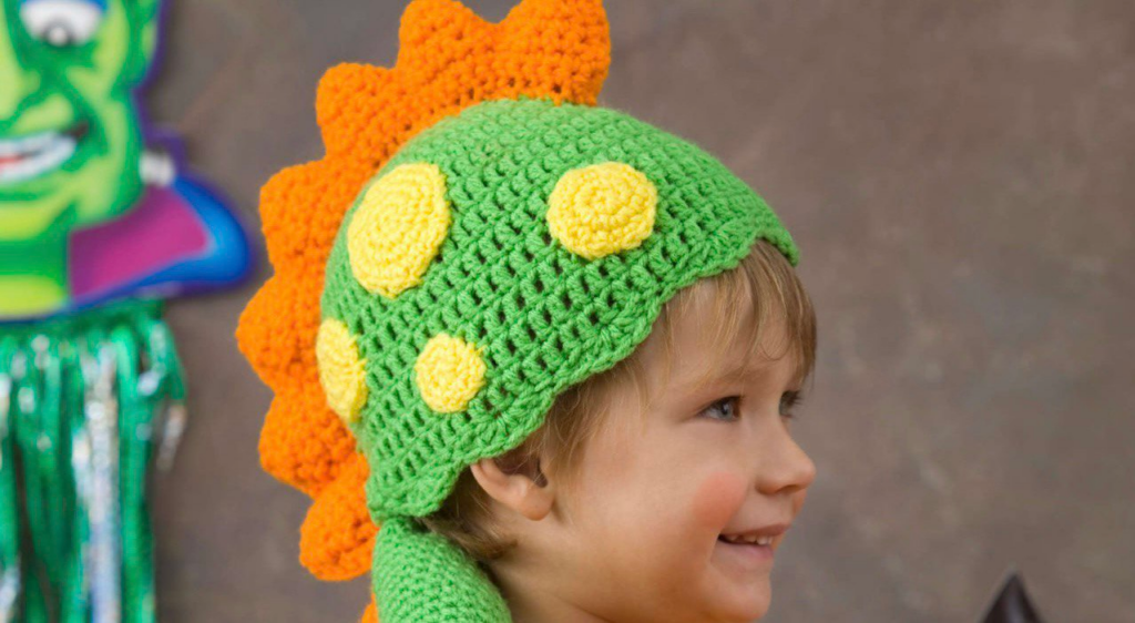 Gorro de Dragón Infantil a Crochet PATRÓN PDF