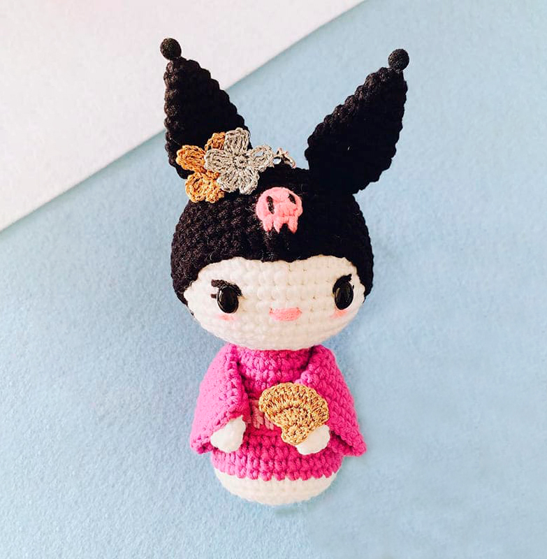 Kuromi Oriental Amigurumi PATRÓN GRATIS