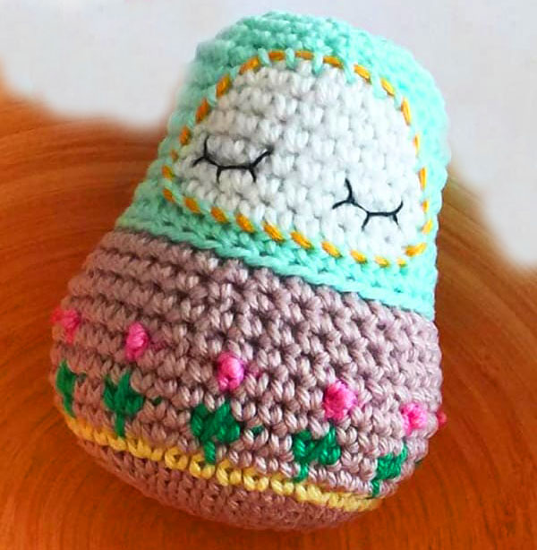 Matrioshka Muñeca Kawaii Amigurumi PDF
