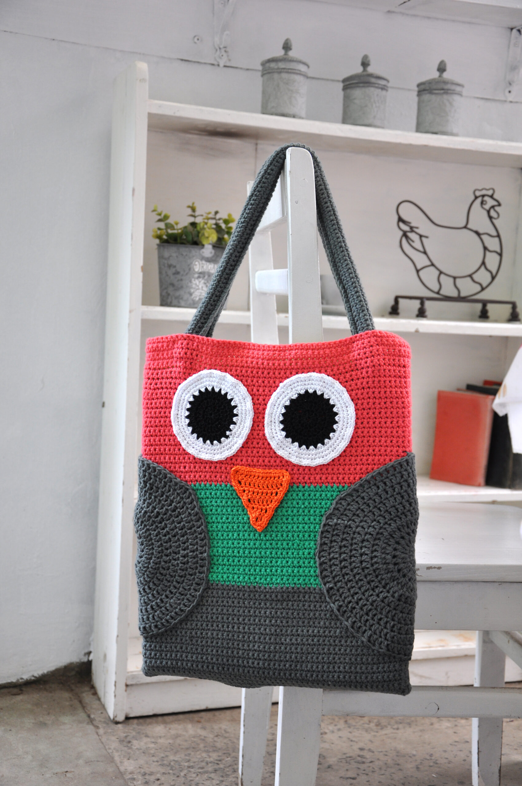 Bolsa Búho Curioso en Crochet PATRON GRATIS