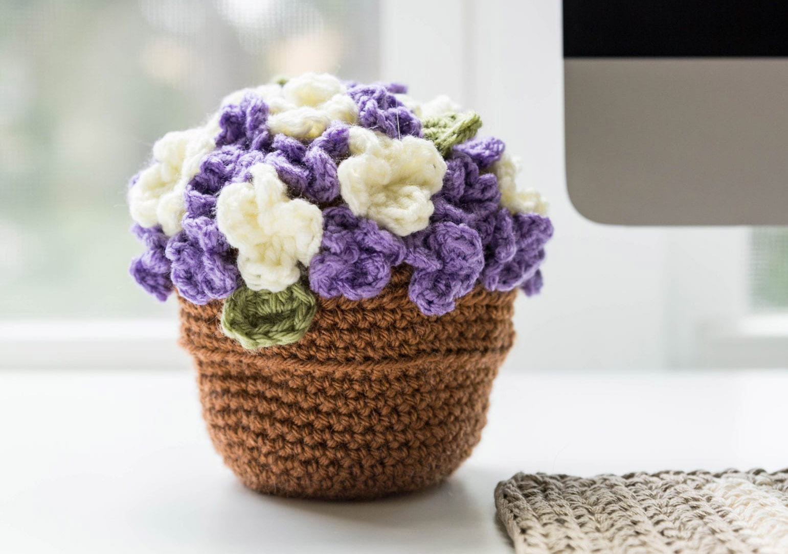Maceta con Flores en Crochet PDF
