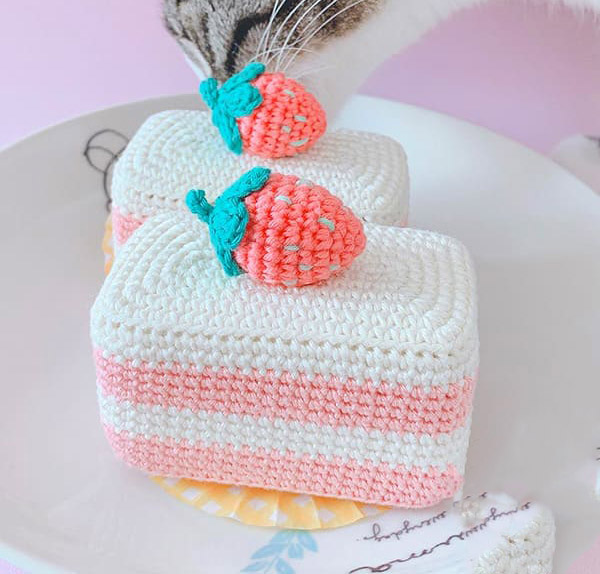 Pastel Fresa y Nata  Amigurumi PDF