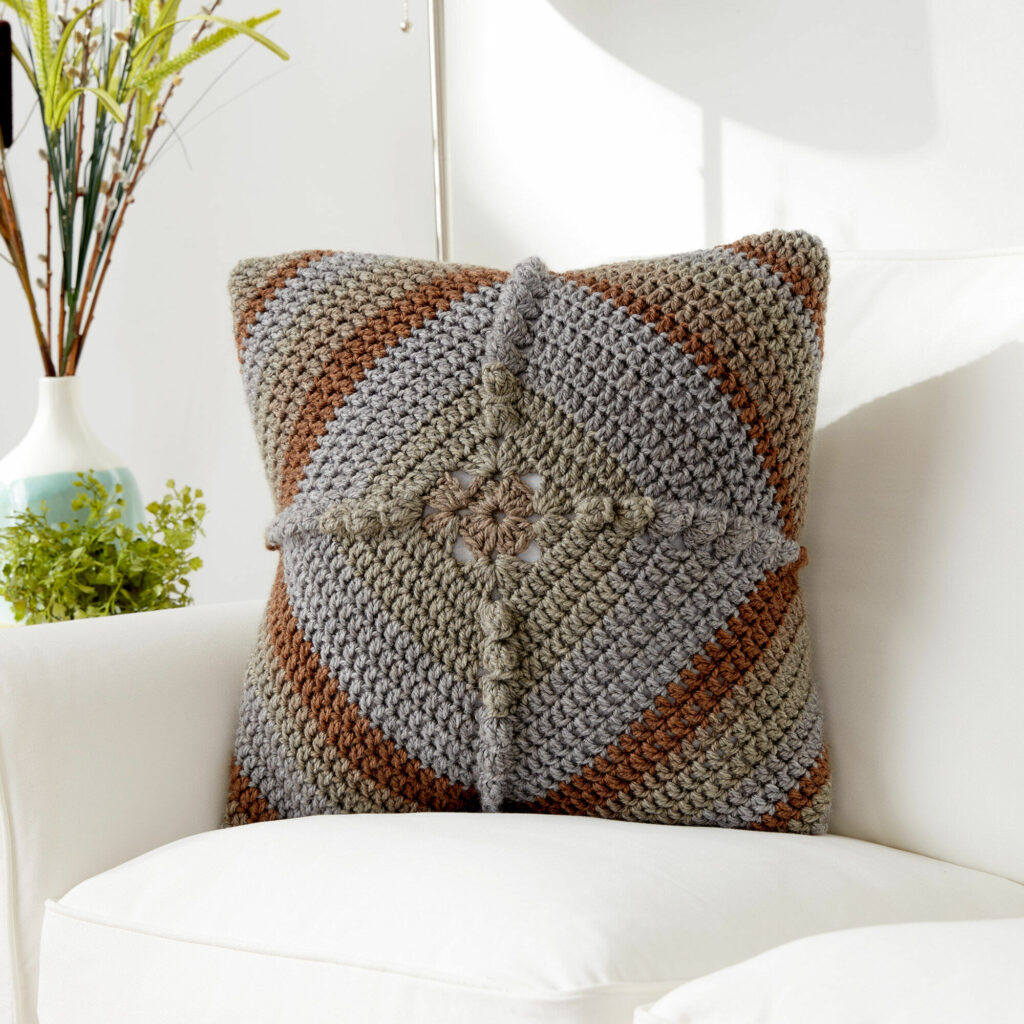 Almohadón Motivo tryp en Crochet PATRÓN GRATIS