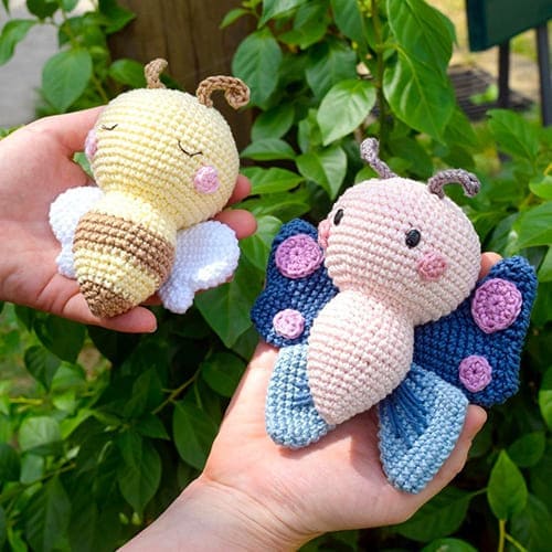 Mariposa y Abeja Amigurumi PATRON PDF