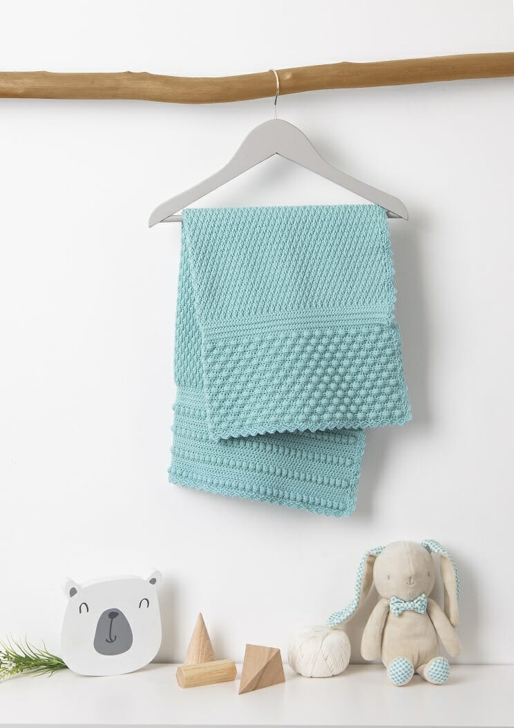 Manta de Bebé Pureza Aqua a Crochet PDF