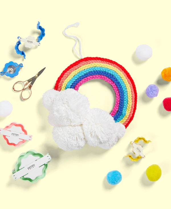 Arcoíris Trenzado Idea Decorativa Patrón en Crochet Gratis