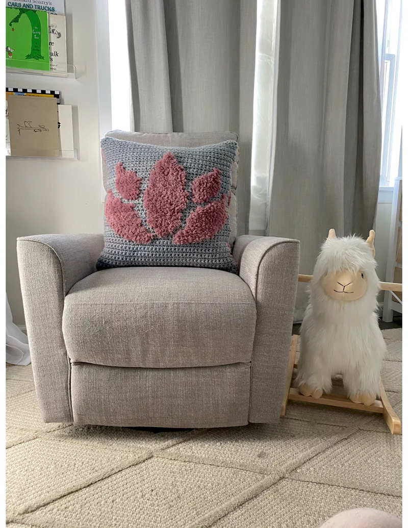 Almohada de Loto Patrón en Crochet Gratis