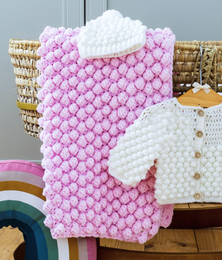 Especial Manta de Punto Doble Patrón en Crochet Gratis