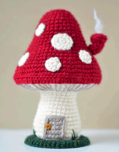 La Casa de Los Pitufos Amigurumi PATRÓN PDF