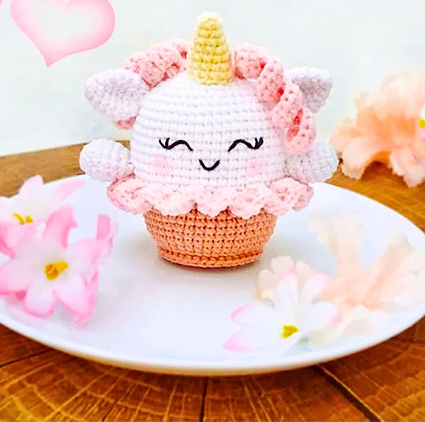 Unicornio Magdalenas Amigurumi Patrón Gratis