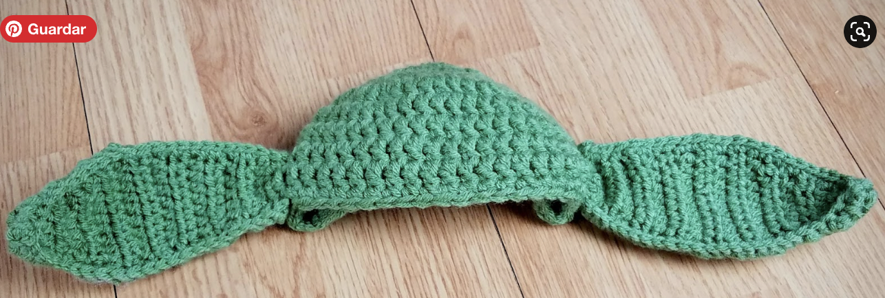 Gorro Baby Yoda Patrón en Crochet Gratis