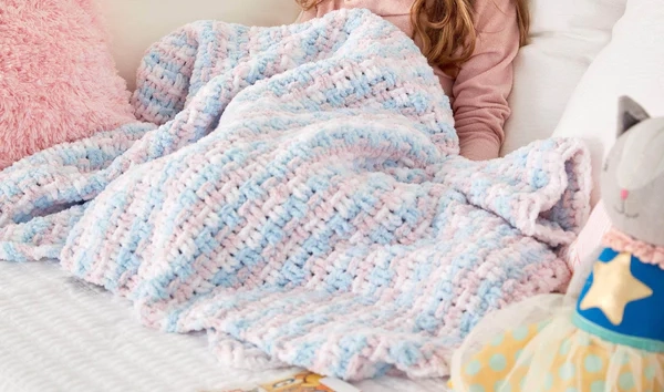 Manta de Azúcar Hilada Patrón en Crochet Gratis