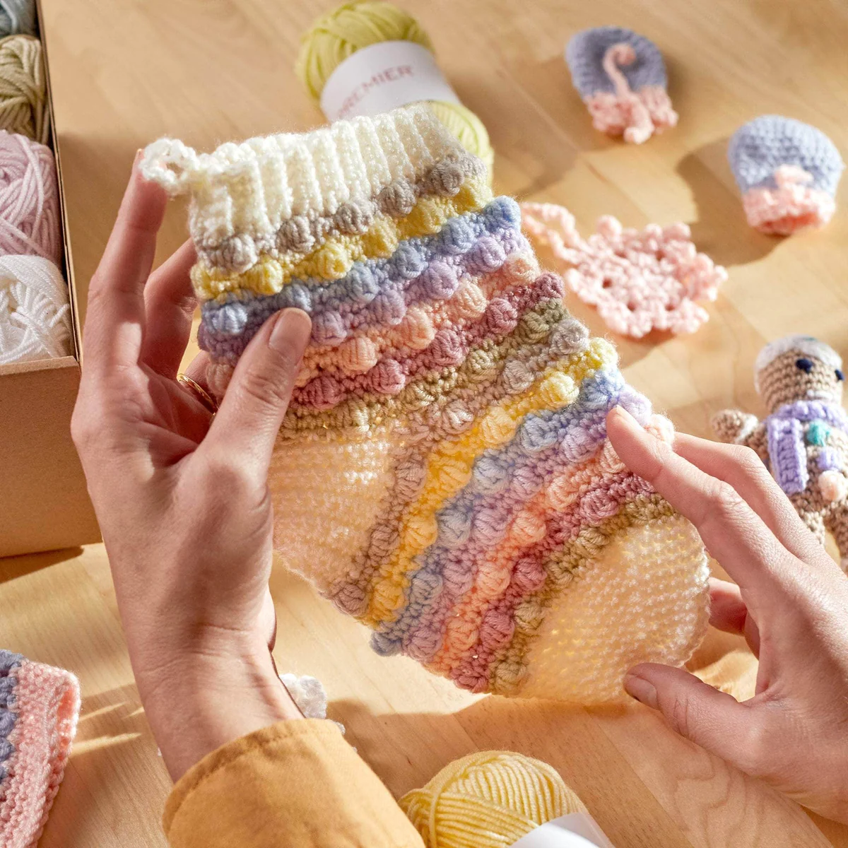 Piecitos Felices: Calcetines de Punto Burbuja en Crochet  para Bebes Patrón Gratis