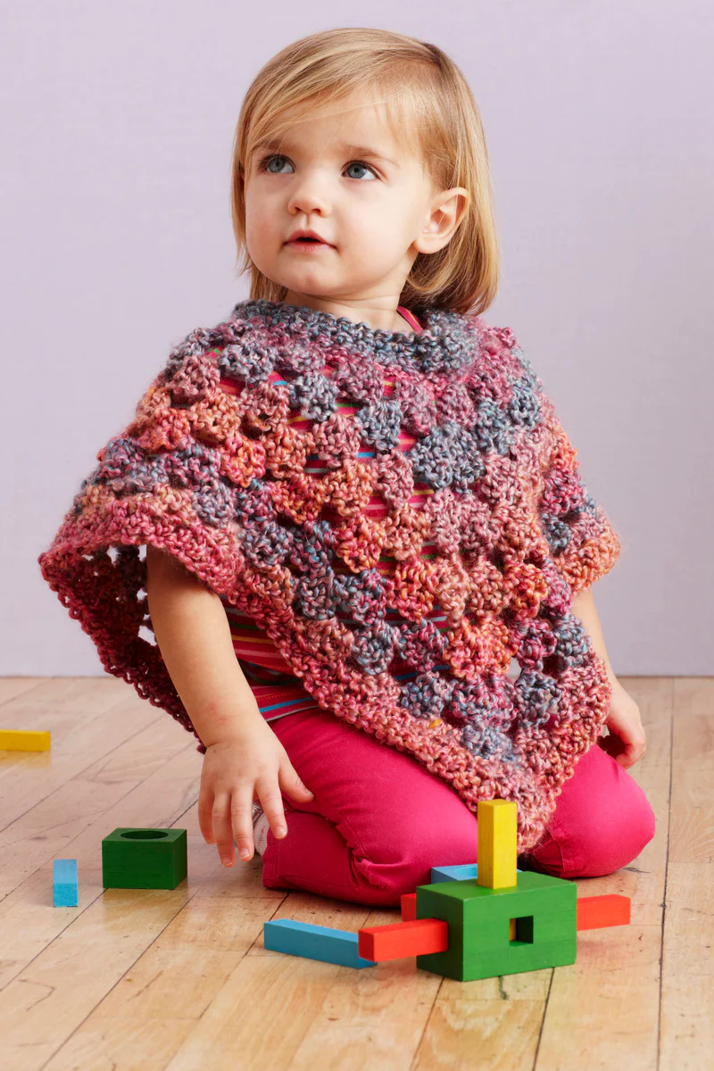 Baby Poncho Salcantay Patrón en Crochet Gratis