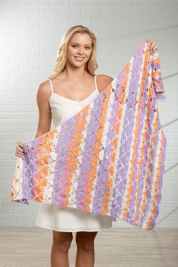 Chal Ocaso de Primavera Patrón en Crochet Gratis