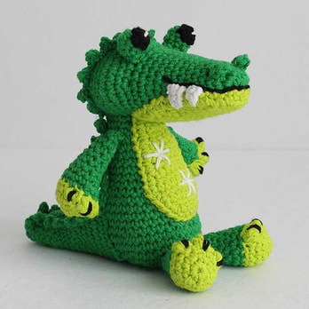 Cocodrilo Smiley en Amigurumi Patron Gratis