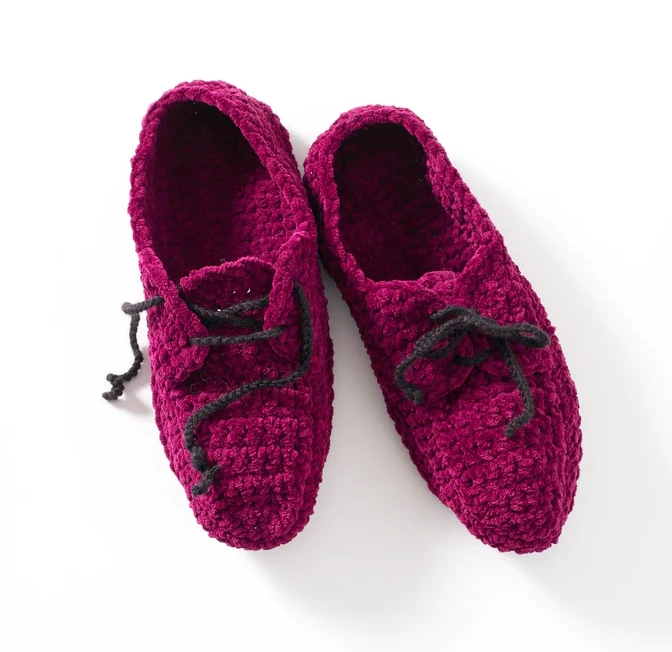 Cómodos Mocasines Patrón en Crochet Gratis
