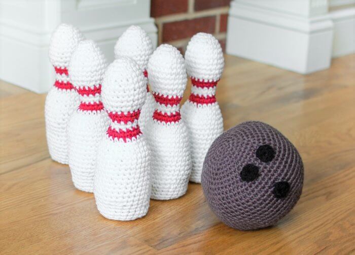 Juego de bolos en Amigurumi Patrón en Crochet Gratis