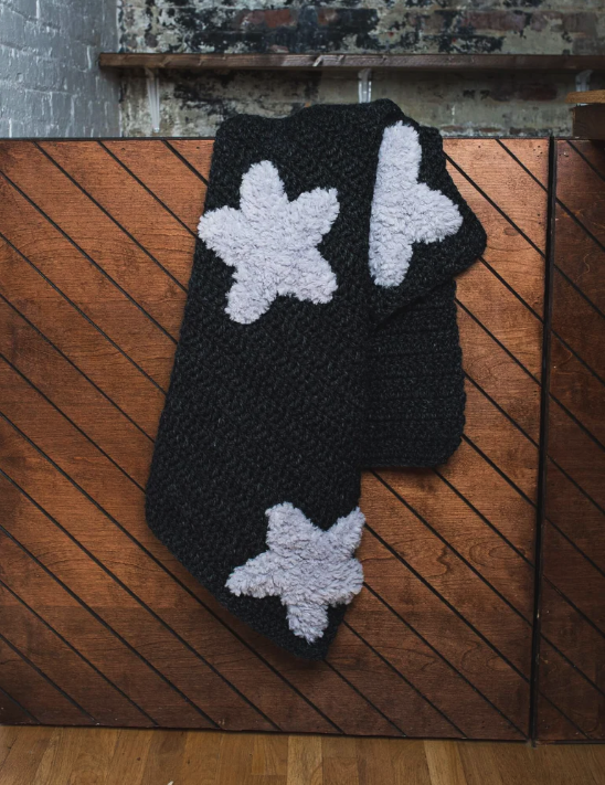 Manta Cosmos Patron en Crochet Gratis