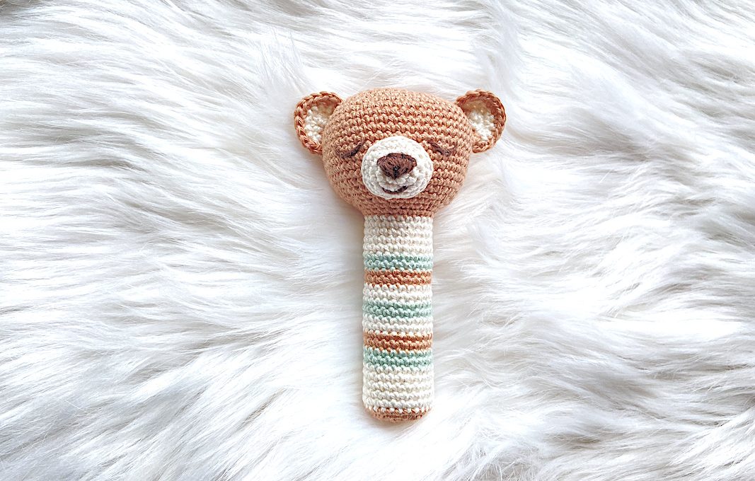 Sonajero Oso Tin en Amigurumi Patron Gratis