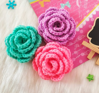 Técnica Sencilla para Rosas Patrón en Crochet Gratis