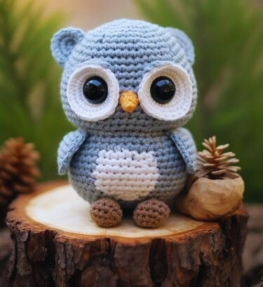 Búho Daniel Juguete Amigurumi Patron Gratis