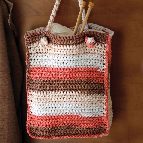 Bolso Diseño Rectangular Patrón en Crochet Gratis