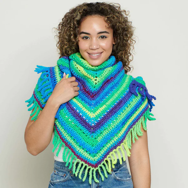 Chal Canto del Bosque Patrón en Crochet Gratis