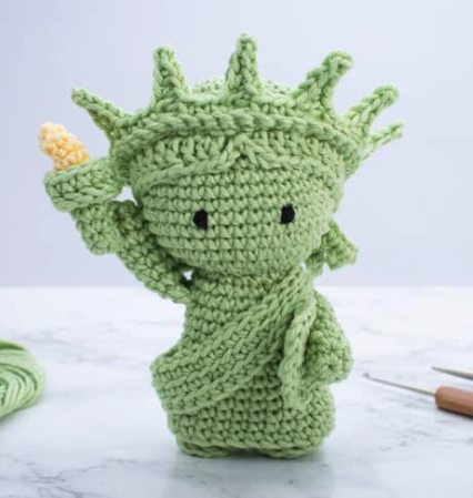 Dama de la Liberta en Amigurumi Patron Gratis