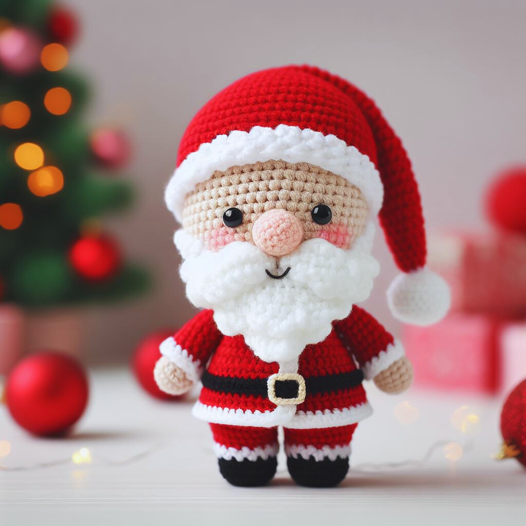 Papa Noel Juguete Amigurumi Patrón PDF