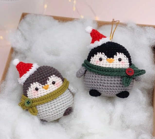 Pingüinos Del Polo Norte en Amigurumi Patrón Gratis